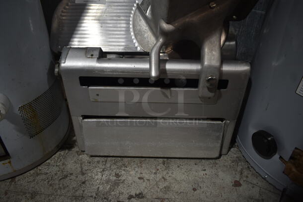 Stainless Steel Commercial Countertop Automatic Meat Slicer w/ Blade Sharpener. Tested and Working! - Image 3 of 5