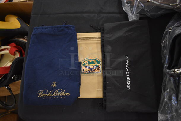3 Various Bags; Porsche, Brooks Brothers and Peking Paris. 3 Times Your Bid!