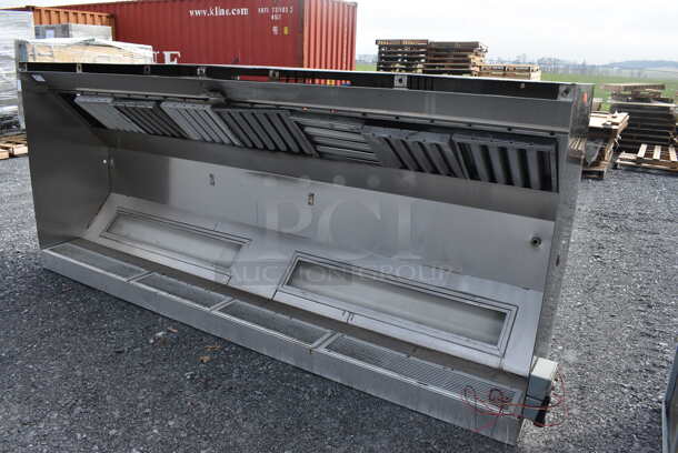 10.5' Stainless Steel Commercial Return Air Grease Hood w/ Filters. 126x54x27 - Image 3 of 6