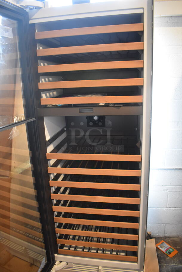 LIKE NEW! Sub Zero IW-30 Metal Commercial Single Door Reach In Wine Chiller Merchandiser. 115 Volts, 1 Phase. Unit Has Only Been Used a Few Times! Tested and Powers On But Does Not Get Cold - Image 4 of 7