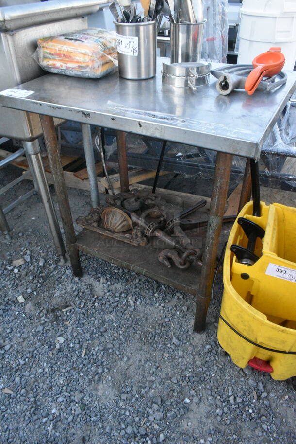 Stainless Steel Table. Does Not Include Contents.  - Image 5 of 5