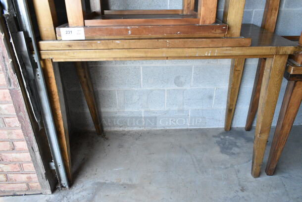 6 Various Wooden Tables. Includes 53x24x36, 42x24x33, 30x24x30. 6 Times Your Bid!  - Image 4 of 5