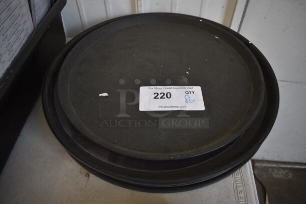 8 Various Round Serving Trays. 14x14x1, 16x16x1. 8 Times Your Bid!