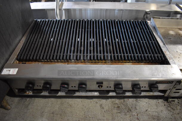Tri-Star Stainless Steel Commercial Countertop Natural Gas Powered Charbroiler Grill. 48x31x18 - Image 1 of 7