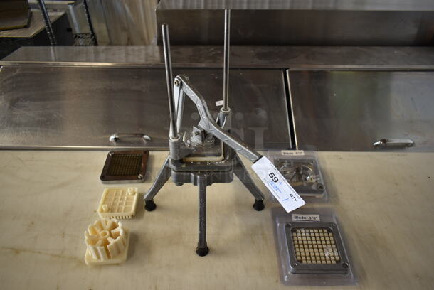Metal Commercial Countertop Dicer w/ Extra Pieces. - Image 1 of 9