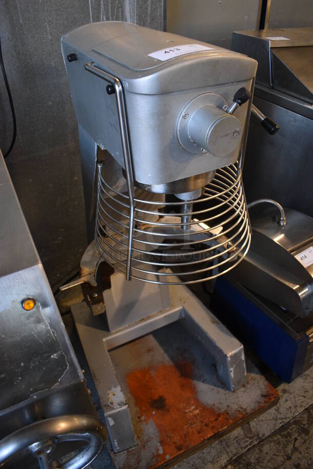 2016 Omcan SP300A Metal Commercial Floor Style 30 Quart Planetary Dough Mixer w/ Bowl Guard. 110 Volts, 1 Phase. 24x28x49. Cannot Test - Needs New Power Switch - Image 5 of 6
