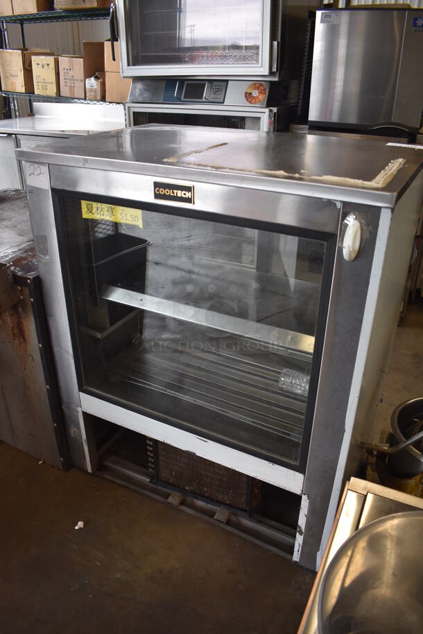 Cooltech CUSTOM-36GL Stainless Steel Commercial 2 Door Cooler Merchandiser. 120 Volts, 1 Phase. 36x24x43. Tested and Working! - Image 6 of 6