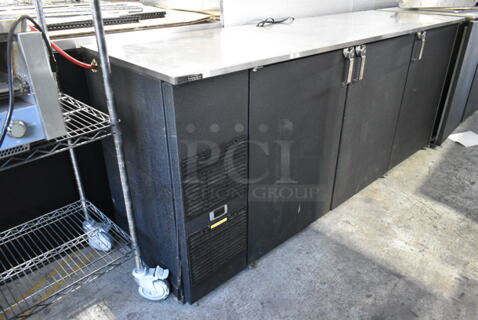 Glastender BB84-L1-BS(LRR) Metal Commercial 3 Door Direct Draw Kegerator w/ 3 Couplers. 115 Volts, 1 Phase. Tested and Working!