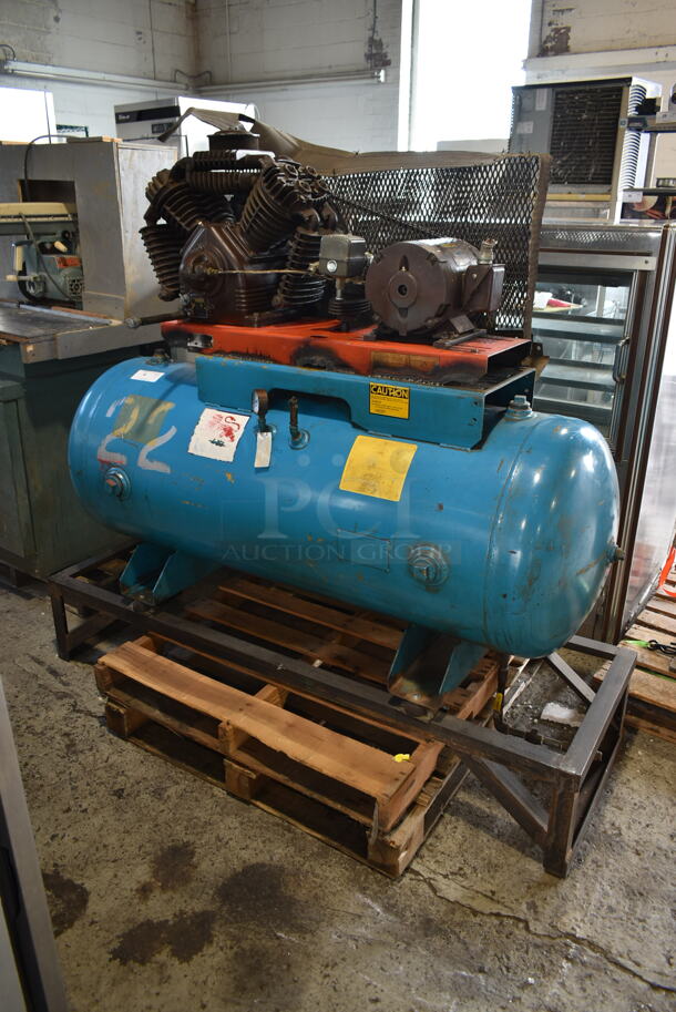 De Vilbiss VAF5006 Metal Commercial Floor Style Air Compressor. 230/460 Volts, 3 Phase. - Image 2 of 11