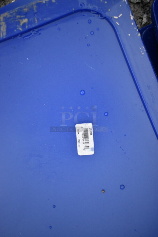 ALL ONE MONEY! Lot of Approximately 40 BRAND NEW SCRATCH AND DENT! Blue Poly Drop In Bin Lids. 16 Carlisle 3058160 Smart Lid 1/4 Size Soft Food Pan Cover, 12 Carlisle 10232B60 Smart Lid 1/2 Size Soft Food Pan Cover, 12 Carlisle 10212B60 Smart Lid Full Size Soft Food Pan Cover - Image 12 of 12