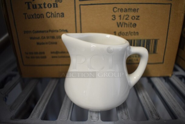 30 Tuxton White Ceramic Creamer. 3.5x3x3. 30 Times Your Bid!