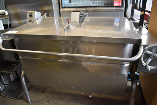 Groen HFP/1-4 Stainless Steel Commercial Floor Style Natural Gas Powered Braising Pan. 120,000 BTU. 58x38x43 - Image 4 of 12