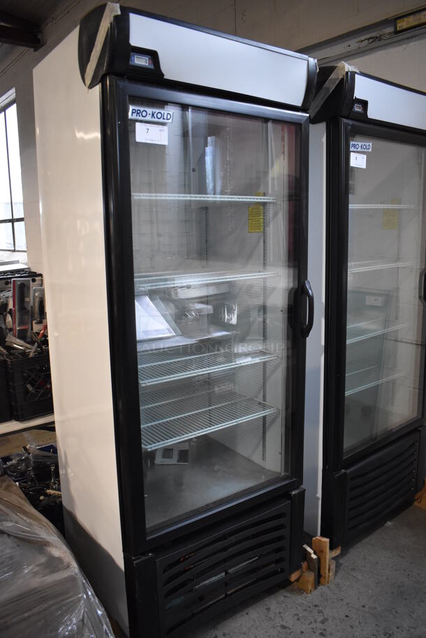 BRAND NEW! Pro-Kold CV16-ULH Metal Commercial Single Door Reach In Freezer Merchandiser w/ Poly Coated Racks. 120 Volts, 1 Phase. 30x28x79. Tested and Working! - Image 2 of 4