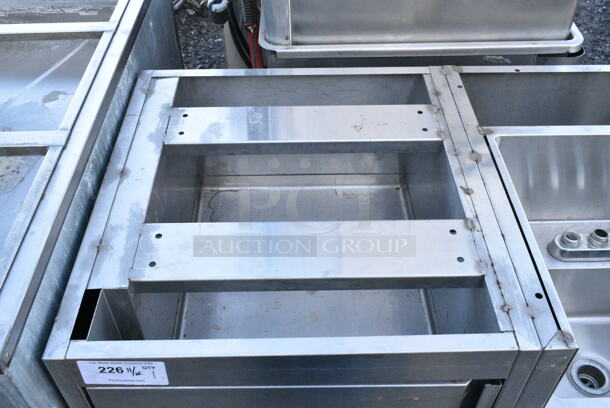 Stainless Steel Work Station w/ sink Bay and Door.  - Image 3 of 7