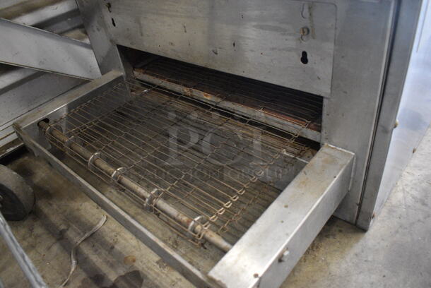 CTX Stainless Steel Commercial Electric Powered Conveyor Pizza Oven w/ Giles Model OVH10 Stainless Steel Commercial Ventless Hood. 208/240 Volts, 1 Phase. 54x28x34 - Image 7 of 8