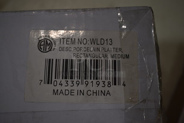 ALL ONE MONEY! Lot of 2 BRAND NEW! American Metalcraft WLD13 Porcelain Platter.  - Image 4 of 4