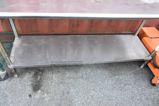 Stainless Steel Table w/ Metal Under Shelf.  - Image 3 of 3