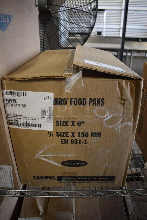 ALL ONE MONEY! Lot of 6 BRAND NEW IN BOX! Cambro Poly Full Size Drop In Bins. 1/1x6 - Image 4 of 4