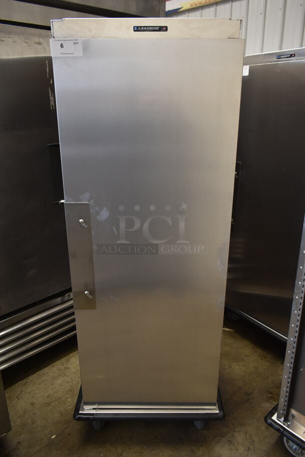 BRAND NEW SCRATCH AND DENT! 2021 Lakeside 552 Aluminum Cart for 15" x 20" Trays - 24 Tray Capacity on Commercial Casters.  - Image 1 of 6