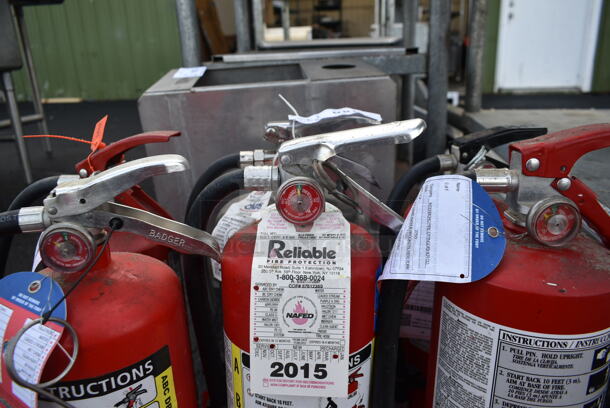 9 Various Fire Extinguishers Including Badger. Buyer Must Pick Up - We Will Not Ship This Item. 9 Times Your Bid! - Image 5 of 6