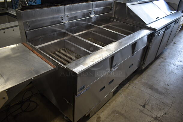 2016 Pitco Frialator SSH75 Solstice Supreme Stainless Steel Commercial Natural Gas Powered Deep Fat Fryer w/ Filtration System on Commercial Casters. 105,000 BTU. - Image 3 of 11