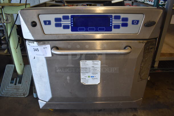 2010 Merrychef 402 Stainless Steel Commercial Countertop Electric Powered Rapid Cook Oven. 208/240 Volts, 1 Phase. 23x27x23 - Image 4 of 9