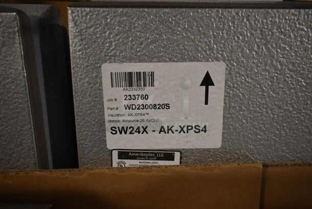 BRAND NEW SCRATCH AND DENT! AmeriKooler 6'x6'x7' Walk In Box w/ Floor. Stock Picture Used as Gallery - See Additional Pictures for Actual Box Panels - Image 5 of 10