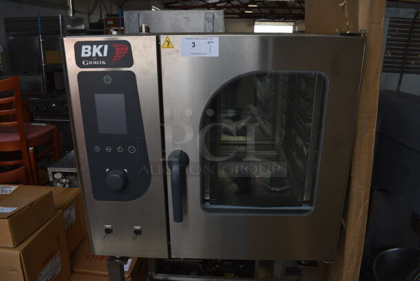 BRAND NEW! BKI Model ABTE061 Stainless Steel Commercial Electric Powered Convection Oven on Stand. 208 Volts, 3 Phase. 34x31x67 - Image 2 of 7