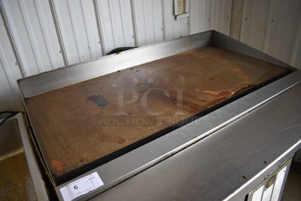 Garland Stainless Steel Commercial Countertop Natural Gas Powered Flat Top Griddle. 48x28x16 - Image 5 of 5
