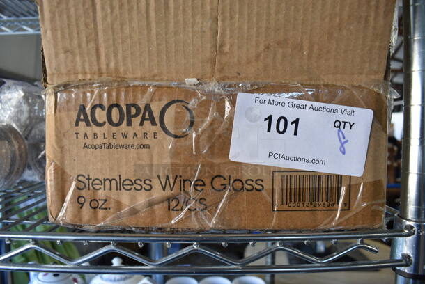 8 BRAND NEW IN BOX! Acopa Stemless Wine Glasses. 2.75x2.75x3.75. 8 Times Your Bid! - Image 3 of 3