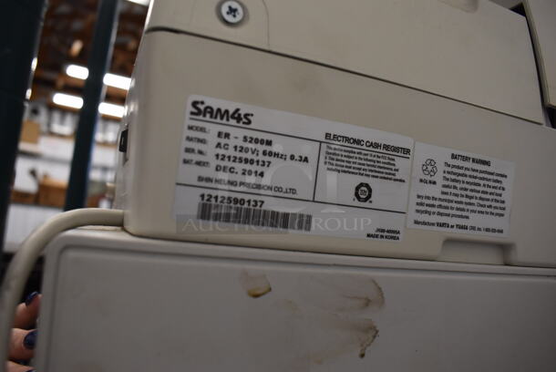 Sam4S ER-5200M Countertop Electronic Cash Register. 16x18x15 - Image 5 of 5