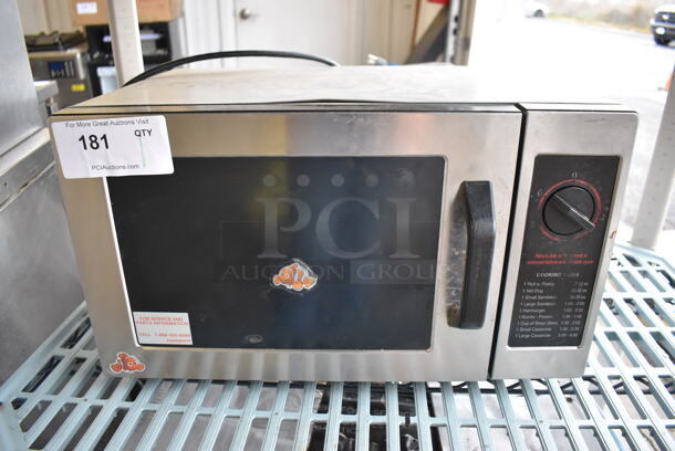 2010 Panasonic NE-1024F Stainless Steel Commercial Countertop Microwave Oven. 120 Volts, 1 Phase. 20x15x12