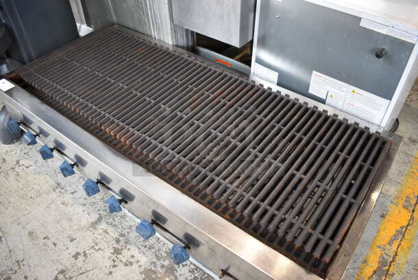 Blue Flame Stainless Steel Commercial Countertop Electric Powered Charbroiler Grill. 208 Volts, 3 Phase. 60.5x29x14 - Image 3 of 6