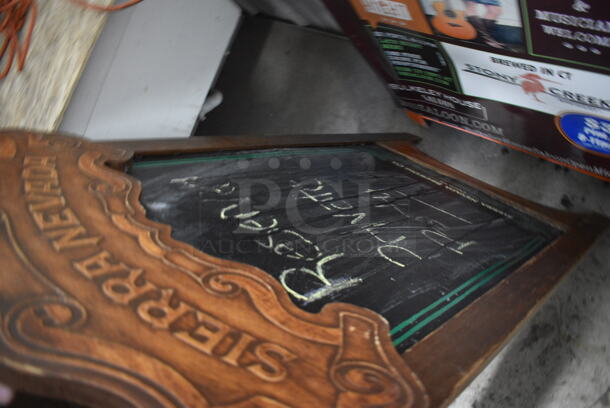 ALL ONE MONEY! Lot of Broken Sierra Nevada Double Sided A Frame Sidewalk Sign and Extra Piece. Includes 24x2x46 - Image 3 of 4