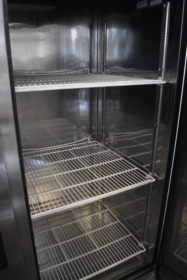 Turbo Air Model MSR-49NM Stainless Steel Commercial 2 Door Reach In Cooler w/ Poly Coated Racks. 110-120 Volts, 1 Phase. 54x31x78 - Image 7 of 8