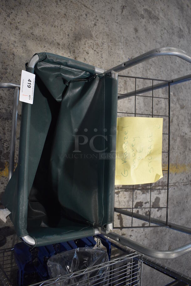 Metal Cart on Commercial Casters. 26x26x46 - Image 4 of 5