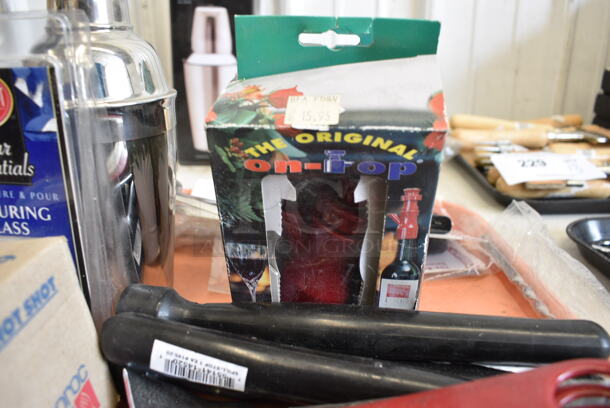 ALL ONE MONEY! Lot of Various BRAND NEW Items Including Bottle Opener, Mixing Cup and Shot Glasses. - Image 3 of 6