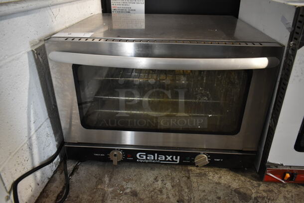 Galaxy 177COE3H Stainless Steel Commercial Countertop Electric Powered Half Size Convection Oven w/ View Through Door and Metal Oven Racks. 120 Volts, 1 Phase. Tested and Powers On But Does Not Get Warm - Image 2 of 5