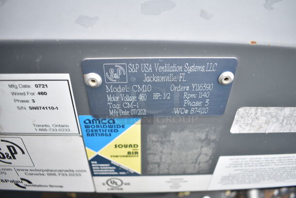 CM10 Metal Commercial Air Blower. 208-230/480 Volts, 3 Phase.  - Image 6 of 6