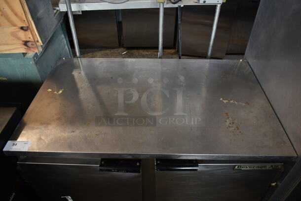 Beverage Air WTF48A Stainless Steel Commercial 2 Door Undercounter Freezer on Commercial Casters. 115 Volts, 1 Phase. Cannot Test Due To Missing Power Cord - Image 2 of 7