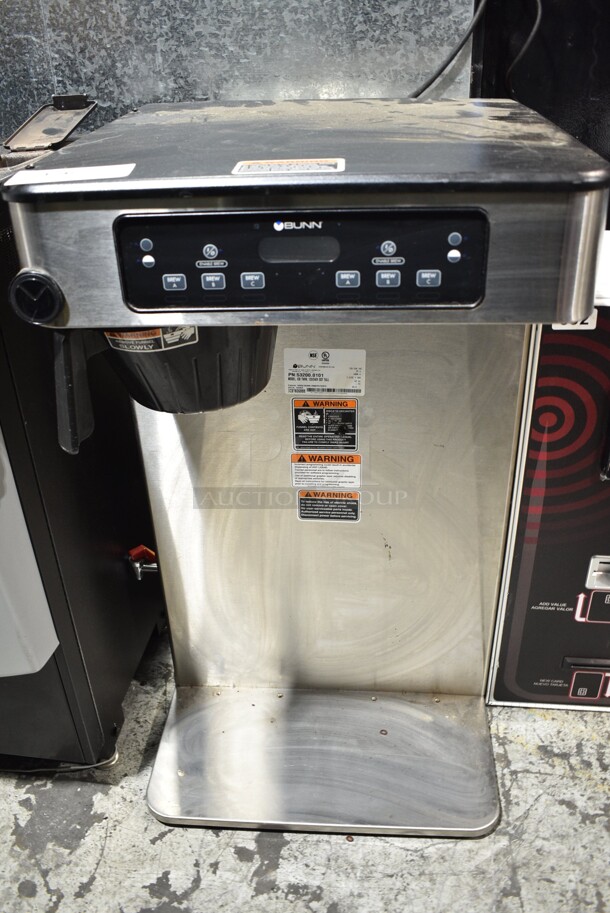 2018 Bunn ICB TWIN Stainless Steel Commercial Countertop Coffee Machine w/ Hot Water Dispenser and Poly Brew Basket. 120/240 Volts, 1 Phase.  - Image 1 of 7