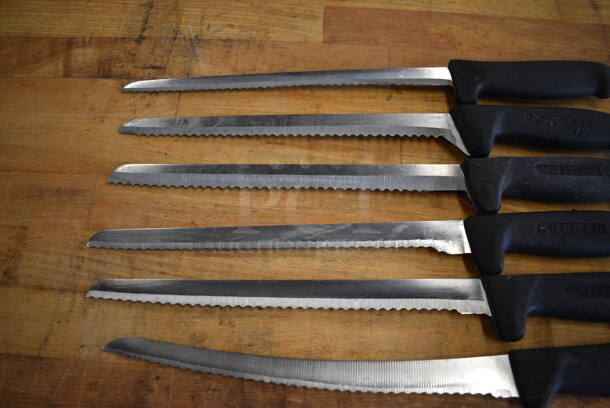 6 Sharpened Stainless Steel Serrated Knives. Includes 15". 6 Times Your Bid! - Image 2 of 5