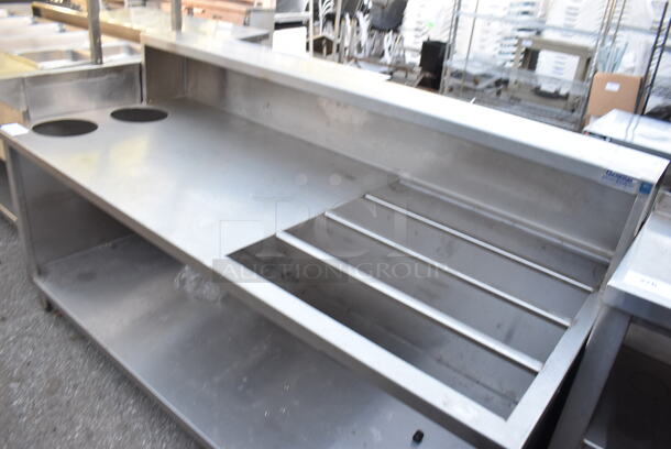 Stainless Steel Table w/ Over Shelf and Under Shelf. 70x31x41 - Image 3 of 4