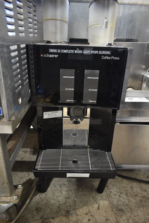 2014 Schaerer Coffee Press 03.1210 Metal Commercial Countertop Automatic Espresso Machine. 208/240 Volts, 1 Phase.   - Image 3 of 4
