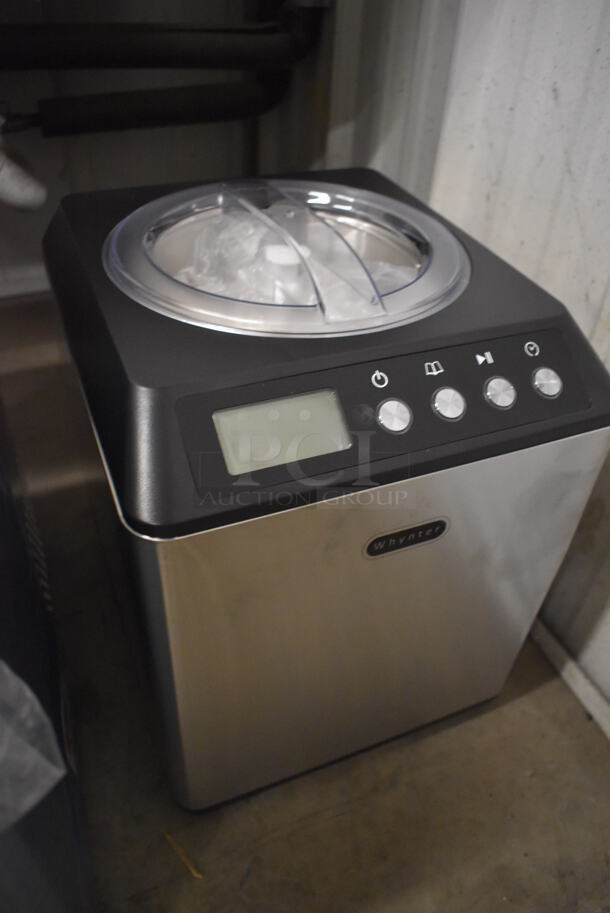 BRAND NEW SCRATCH AND DENT! Whynter ICM-201SB Stainless Steel Commercial Countertop Ice Cream Maker. 110-120 Volts, 1 Phase. 10x12x12. Tested and Working! - Image 2 of 5