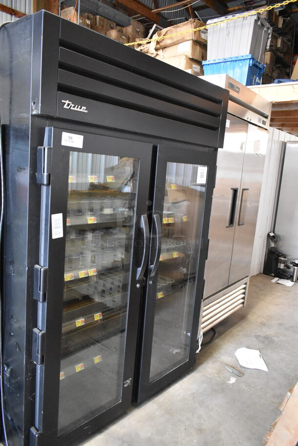 2023 True STG2RPTVLD-2G-2S-HC Metal Commercial 2 Door Reach In Cooler Merchandiser w/ Poly Coated Racks. 115 Volts, 1 Phase. Tested and Working! - Image 2 of 4