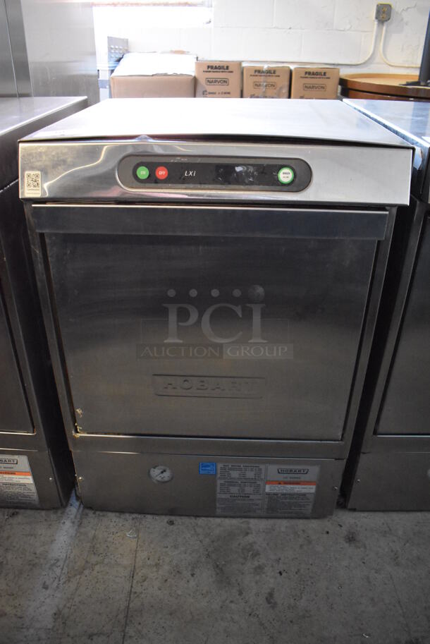 Hobart LXIH Stainless Steel Commercial Undercounter Hi Temp High Temperature Dishwasher. 120/208-240 Volts, 1 Phase. 24x26x34 - Image 1 of 6