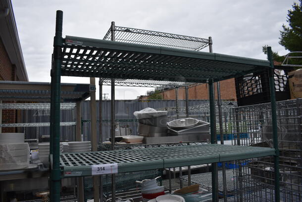 Metro Max Poly 4 Tier Shelving Unit on Commercial Casters. BUYER MUST DISMANTLE. PCI CANNOT DISMANTLE FOR SHIPPING. PLEASE CONSIDER FREIGHT CHARGES. 48x24x80 - Image 3 of 5