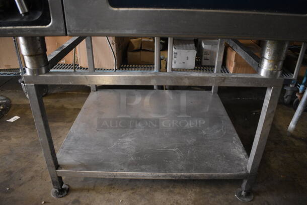 2015 Alto Shaam Model CTP7-20E Stainless Steel Commercial Combitherm Convection Oven on Stainless Steel Commercial Equipment Stand. 208-240 Volts, 3 Phase. 44x40x64 - Image 7 of 8