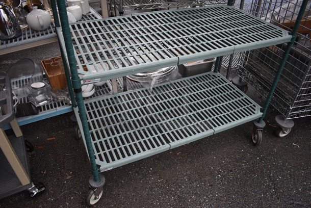 Metro Max Poly 4 Tier Shelving Unit on Commercial Casters. BUYER MUST DISMANTLE. PCI CANNOT DISMANTLE FOR SHIPPING. PLEASE CONSIDER FREIGHT CHARGES. 48x24x80 - Image 4 of 5